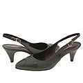 BRUNOMAGLI Anabel Dark Olive Textured Kidskin