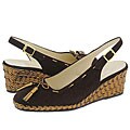 BRUNOMAGLI Bria Brown Suede/Bronze Metallic