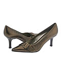 Bandolino Rain Bronze Leather Heels