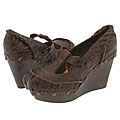 Irregular Choice Rip Roaring Brown Croc Leather