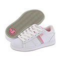 DVS Shoe Company Kids Kids Daewon 9 (Toddler/Youth) White/Pink Leather