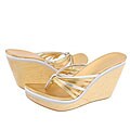BCBGirls Jedis Silver/Gold/Platino Leather