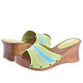 A Line Kids 12-1003 (Toddler/Youth) Green Suede Multi