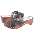 A Line Kids 12-1001 (Toddler/Youth) Black Leather