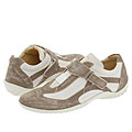 Donald J Pliner Fez Taupe/White Vintage Suede