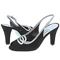 Cynthia Rowley Ticket Black Suede/Steel Snake