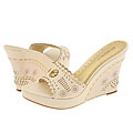 BCBGirls Barke Cream/Platino Leather