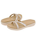 Donald J Pliner Fiona Silver Distress Metallic