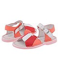 Primigi Kids Gaia-E (Toddler) Coral/Red/Pink/White Nubuck