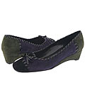 Vaneli Cardea Purple Suede W/Khk Sde/Blk Pat