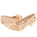 Irregular Choice Swiss Cheese 3076-5 A Pale Peach Leather