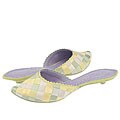 Irregular Choice Maypole 2679-9 C Yellow Cream And Green Satin