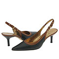 Circa Joan & David Chandra Black/Medium Browm Leather