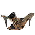 Circa Joan & David Krystal Gold Leather