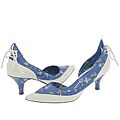 Irregular Choice Puppy Love 3116-1D Blue Dog Print/ White Leather