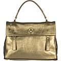 YSL Muse Two Gold Satchel