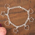 Sterling Silver Starstruck Charm Bracelet (Mexico)