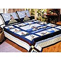 Lighthouse 3-piece Cotton Quilt Set