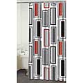 Rectangles Red Shower Curtain