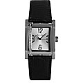 Bocara Diamonds Women's Black Leather Strap Watch