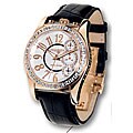 Haurex Women's Promise Crystal Chrono Rose Goldtone Watch