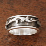 Sterling Silver Tropical Breeze Spinner Ring (Mexico)