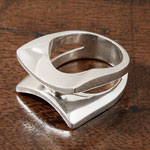 Sterling Silver Double Open Edge Ring (Mexico)