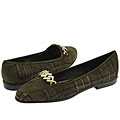 Rangoni of Florence Oste Olive Kilt Suede W/Tiffany Suede
