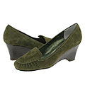 Vaneli Biwa Moss Green Suede