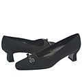 Vaneli Rapso Black Pesca Fab W/Black Pat