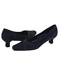 Vaneli Ranit Navy Suede W/Mtch Elastic