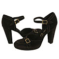 Yin Ivory Brown Suede