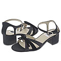 A Line Kids 6/A0152 (Youth) Black Satin/Velvet