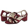 A Line Kids 6/A0152 (Youth) Burgundy Satin/Velvet