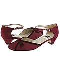 A Line Kids 6/A0132 (Youth) Burgundy Satin/Velvet