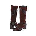 Shoe Be Doo 4147A (Youth) Burgundy Suede/Patent