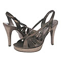 Donald J Pliner Corte Pewter Antique Metallic/Expresso Haircalf Sandals