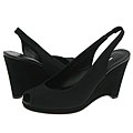 Donald J Pliner Ming Black Silk Elastic/Black Suede