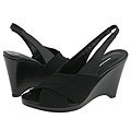 Donald J Pliner Mord Black Mesh Elastic/Black Soft Kid