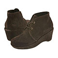 A Line Kids 12-6023 (Toddler/Youth) Dark Brown Suede