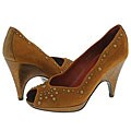 Donald J Pliner Zest Camel Suede/Bronze Antique Metallic Pumps