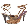 Two Lips Desirae Beige Canvas/Tan Leather