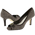 AK Anne Klein Zyla2 Ivory/Dark Brown Fabric