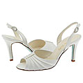 Cynthia Rowley Sorvino White Satin/Crystal Buckle