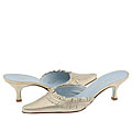 Cynthia Rowley Spa Platino Glitter Suede