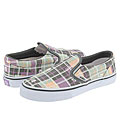 Vans Kids Classic Slip-On™ (Toddler/Youth) Plaid Skulls/Gargoyle/Chintz Rose/Regal Orchard