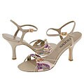 Moda Spana Delta Natural Floral Print Silk/Taupe Pearl Kid