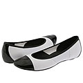 Donald J Pliner Halo White Mesh Black Patent