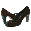 Exchange by Charles David Welcome Dark Brown/Teal Suede