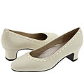 Trotters Jackie Bone/White Pearl Leather